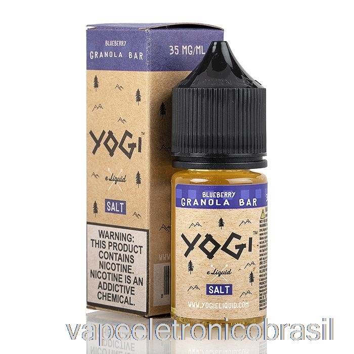 Barra De Granola De Mirtilo Eletrônico Vape - E-líquido De Sais De Iogue - 30ml 35mg